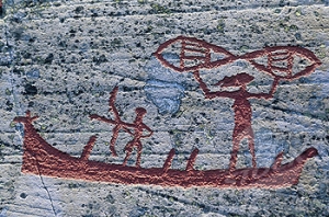 Norway, Alta, cave paintings of 6000 years old (UNESCO World Heritage)